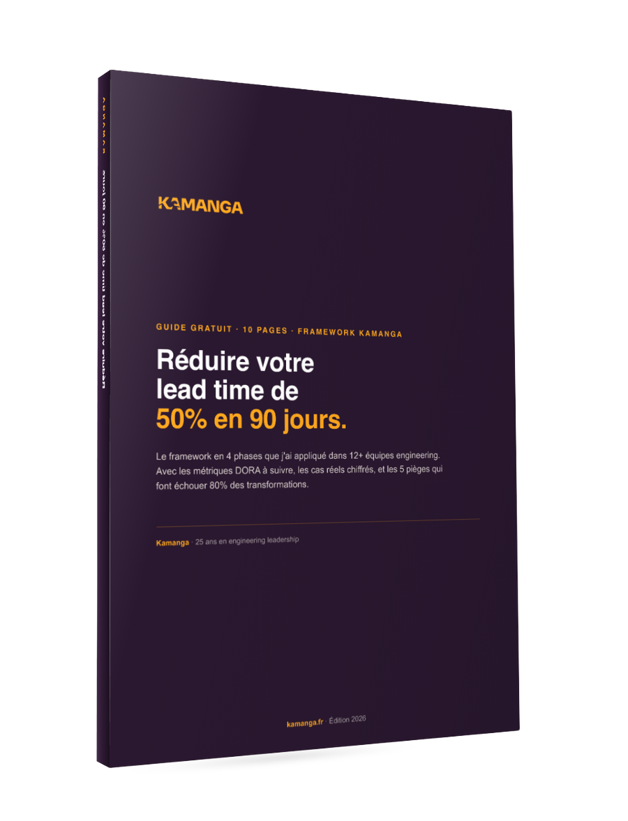 Guide Réduire votre Lead Time de 50% en 90 jours, couverture 3D